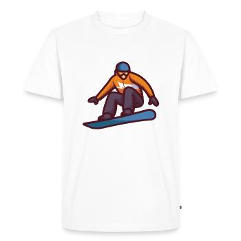Patinage merveilleux - T-shirt Premium bio Homme - blanc - Devant - Nico (187cm)