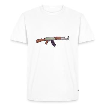 Ensemble d'armes à feu militaire - T-shirt Premium bio Homme - blanc - Devant - Nico (187cm)
