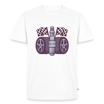 Sport - Men's Premium Organic T-Shirt - white - Front - Nico (187cm)