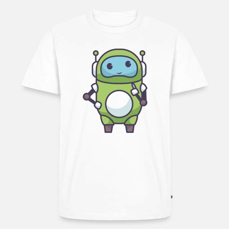 Robotik eines Roboters - Männer Premium Bio T-Shirt - Weiß