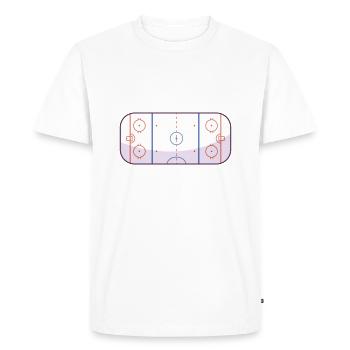 Hockey - un jeu de bâton - T-shirt Premium bio Homme - blanc - Devant - Nico (187cm)