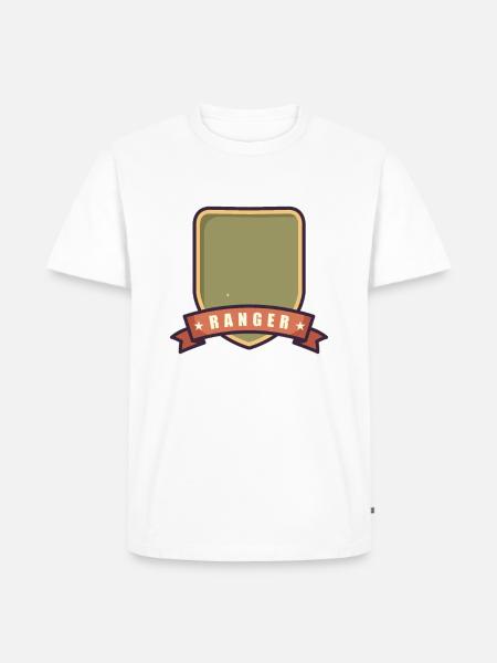 Ranger-Abzeichen - Männer Premium Bio T-Shirt - Weiß
