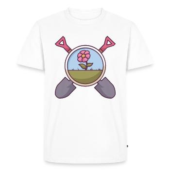 Le jardinage c'est beau - T-shirt Premium bio Homme - blanc - Devant - Nico (187cm)