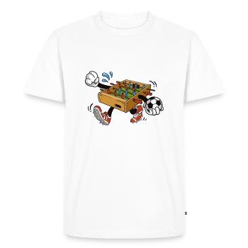 Sport Baby-foot - T-shirt Premium bio Homme - blanc - Devant - Nico (187cm)