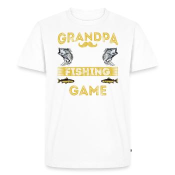 Grand-père Grand-père Patte Grand-père Grand-mère - T-shirt Premium bio Homme - blanc - Devant - Nico (187cm)