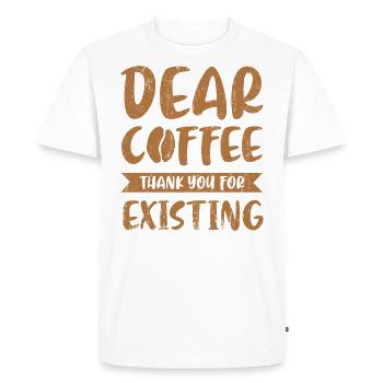 A Nightmare Before The Coffee Caffeine Lover - Men's Premium Organic T-Shirt - white - Front - Nico (187cm)