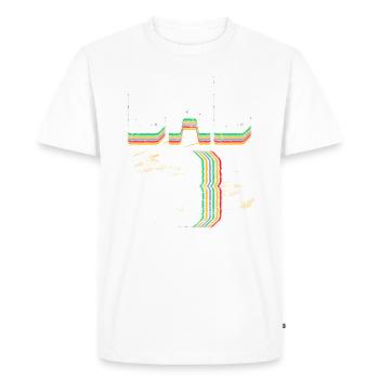Papa 3 Papa Père Papa Design - T-shirt Premium bio Homme - blanc - Devant - Nico (187cm)