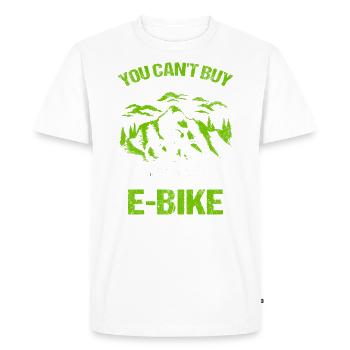 You can't buy happiness, but you can buy an e-bike - Men's Premium Organic T-Shirt - white - Front - Nico (187cm)