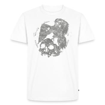 Costume occulte de crâne gothique | Pour - T-shirt Premium bio Homme - blanc - Devant - Nico (187cm)