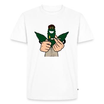 Ernie 2 - T-shirt Premium bio Homme - blanc - Devant - Nico (187cm)