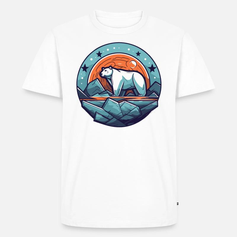 Der letzte Eisbär - Männer Premium Bio T-Shirt - Weiß