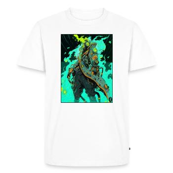 Anime Manga Cyborg: Royal Destroyer - Men's Premium Organic T-Shirt - white - Front - Nico (187cm)
