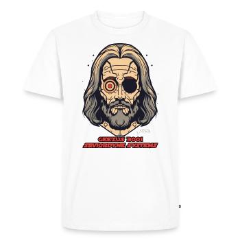 Tech Jesus: Savior Systems - Men's Premium Organic T-Shirt - white - Front - Nico (187cm)