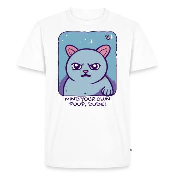 of your passive, aggressive cat - Men's Premium Organic T-Shirt - white - Front - Nico (187cm)