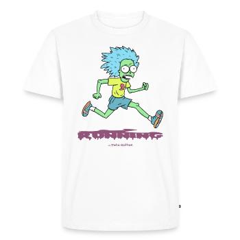 Zombie Marathon: Running - Men's Premium Organic T-Shirt - white - Front - Nico (187cm)