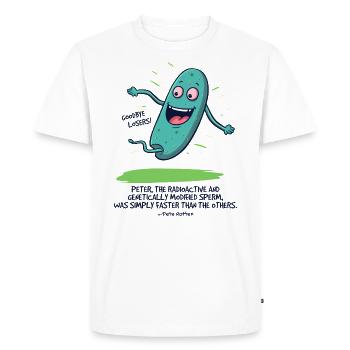 Peter, the Radioactive Modified Seed - Men's Premium Organic T-Shirt - white - Front - Nico (187cm)