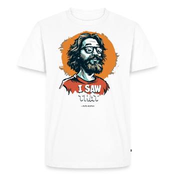 gentle Jesus-like educator, I've seen - Men's Premium Organic T-Shirt - white - Front - Nico (187cm)