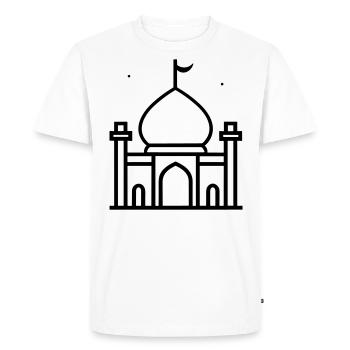 Mosquée - T-shirt Premium bio Homme - blanc - Devant - Nico (187cm)
