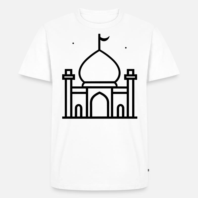 Moschee - Männer Premium Bio T-Shirt - Weiß