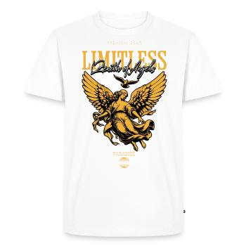 Los Angeles, Zénith illimité des anges, Paradis - T-shirt Premium bio Homme - blanc - Devant - Nico (187cm)