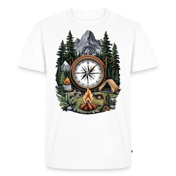 Nature Scene - Men's Premium Organic T-Shirt - white - Front - Nico (187cm)