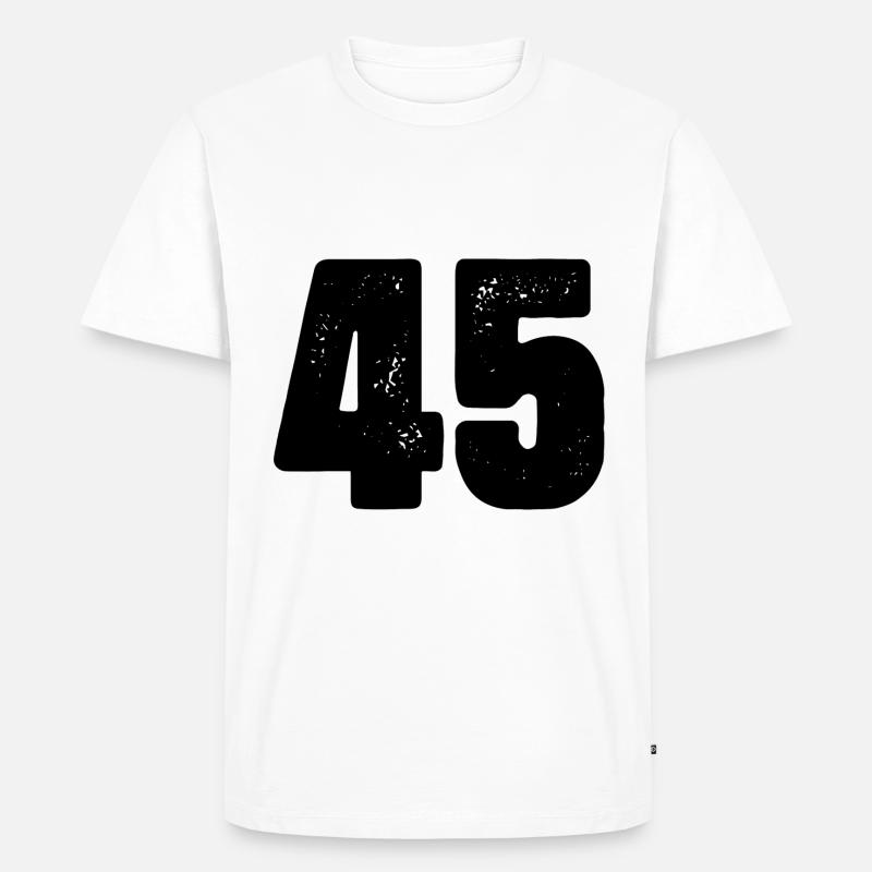 Maillot à 45 chiffres - T-shirt Premium bio Homme - blanc