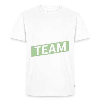 Bride Team - Men's Premium Organic T-Shirt - white - Front - Nico (187cm)