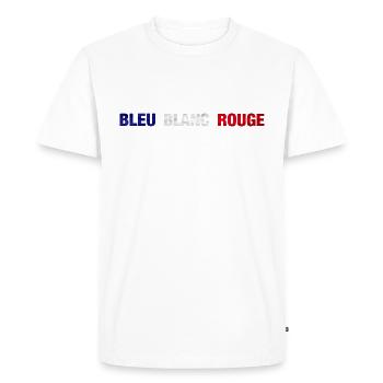 BBR - T-shirt Premium bio Homme - blanc - Devant - Nico (187cm)