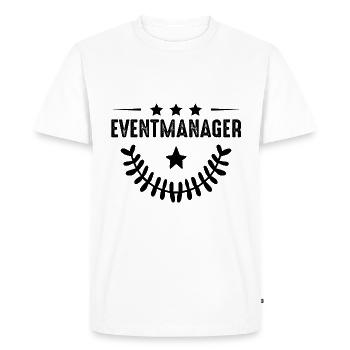 Gestionnaire d’événements - T-shirt Premium bio Homme - blanc - Devant - Nico (187cm)