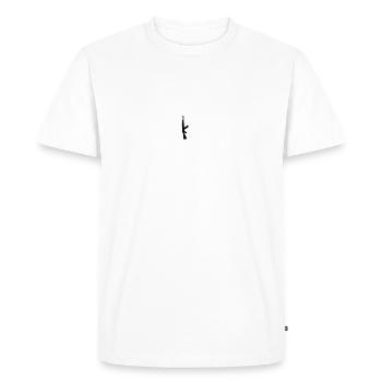 VETERAN - AK ICON - Männer Premium Bio T-Shirt - Weiß - Vorne - Nico (187cm)