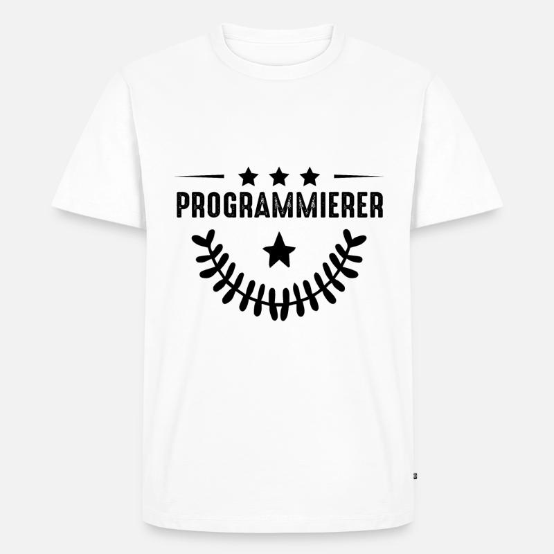 Programmierer Beruf - Männer Premium Bio T-Shirt - Weiß