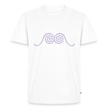 TWINS SPIRAL - T-shirt Premium bio Homme - blanc - Devant - Nico (187cm)