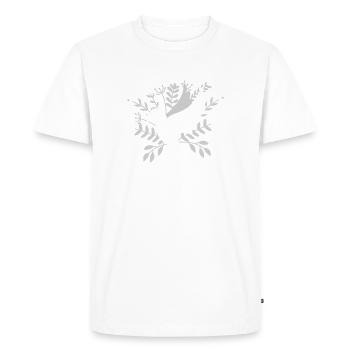 Pigeons éleveurs de pigeons grand-père Pigeon pigeon - T-shirt Premium bio Homme - blanc - Devant - Nico (187cm)