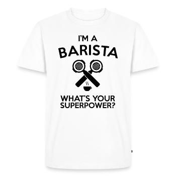 Barman - T-shirt Premium bio Homme - blanc - Devant - Nico (187cm)