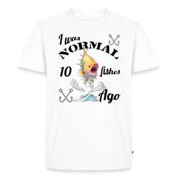 Conception amusante de pêche - T-shirt Premium bio Homme - blanc - Devant - Nico (187cm)
