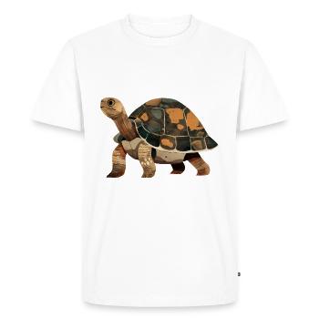 Tortue - T-shirt Premium bio Homme - blanc - Devant - Nico (187cm)