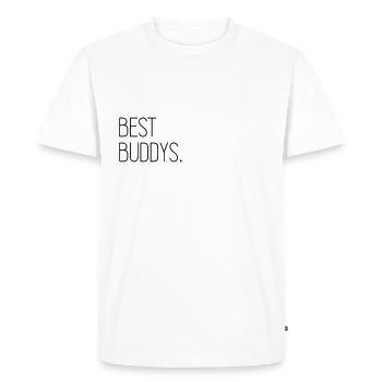 Best Buddies - Men's Premium Organic T-Shirt - white - Front - Nico (187cm)