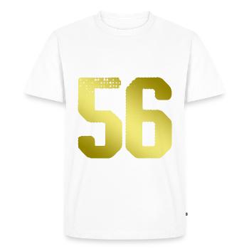 56 Number jersey - Men's Premium Organic T-Shirt - white - Front - Nico (187cm)