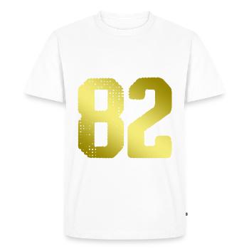 82 number jersey - Men's Premium Organic T-Shirt - white - Front - Nico (187cm)