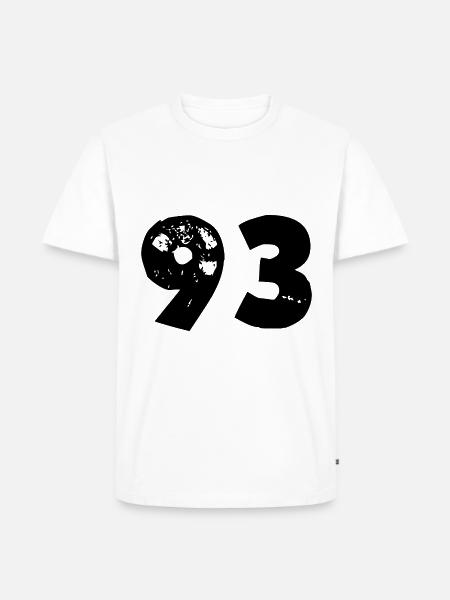 93 Number - Men's Premium Organic T-Shirt - white