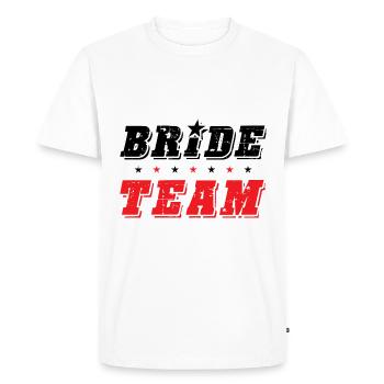 Bride Team - Men's Premium Organic T-Shirt - white - Front - Nico (187cm)