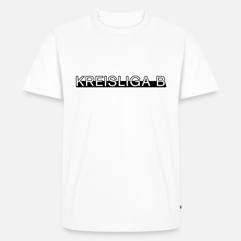 Kreisliga B - Männer Premium Bio T-Shirt - Weiß