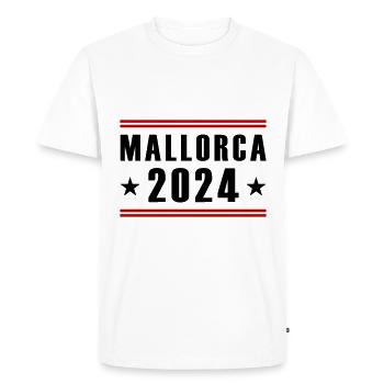Mallorca 2024 - Men's Premium Organic T-Shirt - white - Front - Nico (187cm)