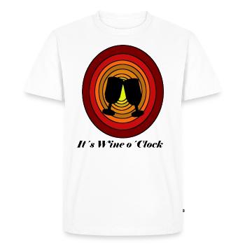 Wine Wine Time Gift Gift Idea Wine Drinker - T-shirt Premium bio Homme - blanc - Devant - Nico (187cm)