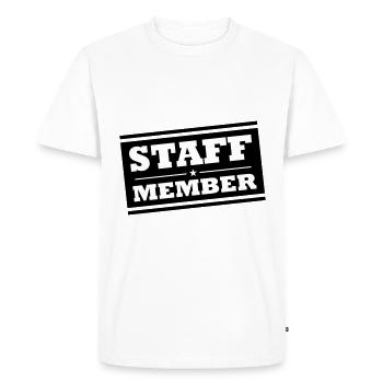 Membres du personnel - T-shirt Premium bio Homme - blanc - Devant - Nico (187cm)