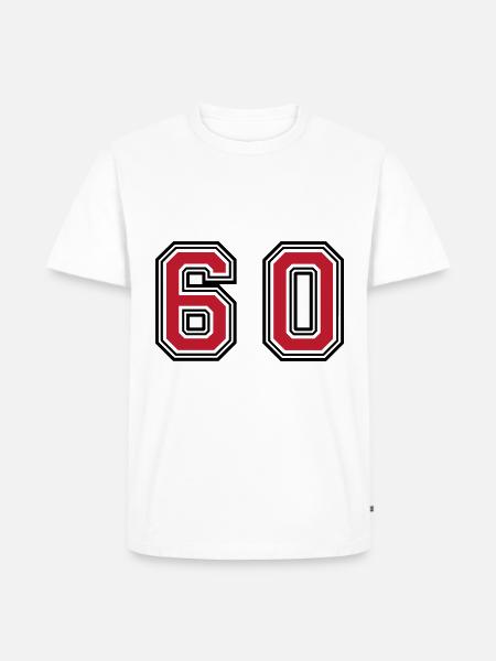 60 Number Symbol - Men's Premium Organic T-Shirt - white