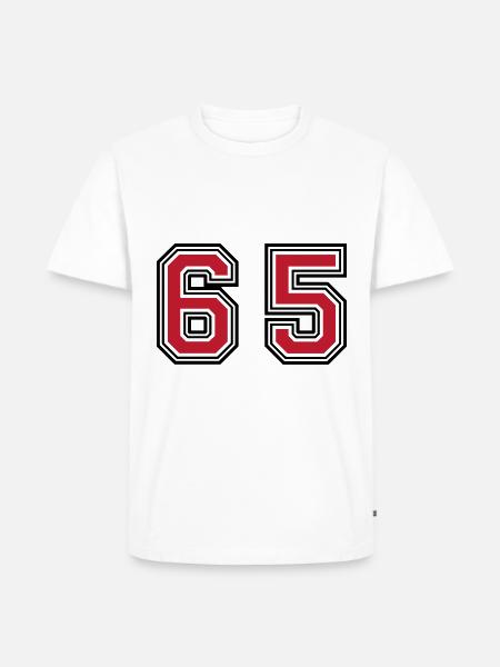 65 Number Symbol - Men's Premium Organic T-Shirt - white