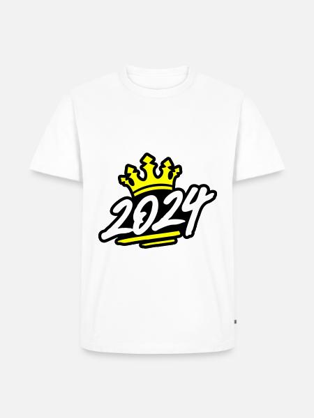 2024 Krone - Männer Premium Bio T-Shirt - Weiß