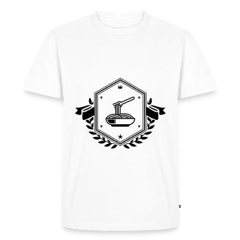 Armoiries spaghetti - T-shirt Premium bio Homme - blanc - Devant - Nico (187cm)