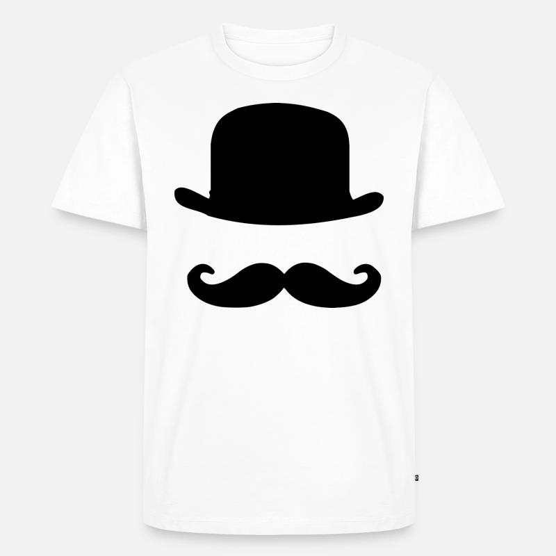 Hipster - Männer Premium Bio T-Shirt - Weiß
